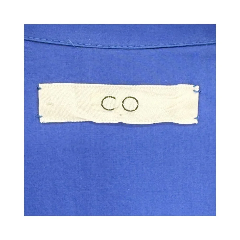 Co. Midi Length Blue Poplin Dress Size: XS - Picture 11 of 15